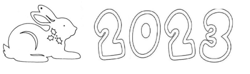 Трафареты на окна 2023 год