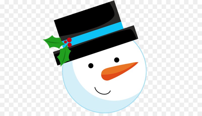 Маска снеговика