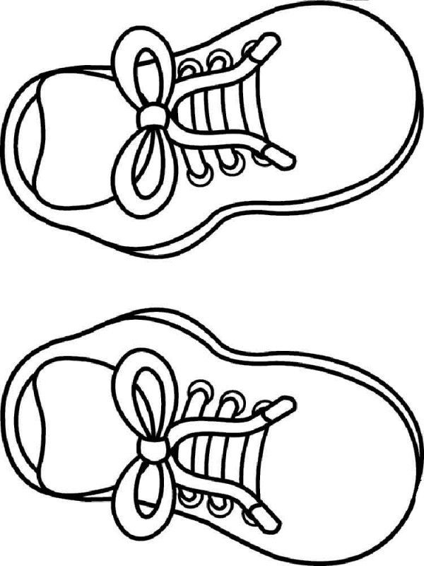 Ботинки раскраска