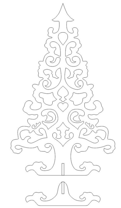 Трафарет "елка"