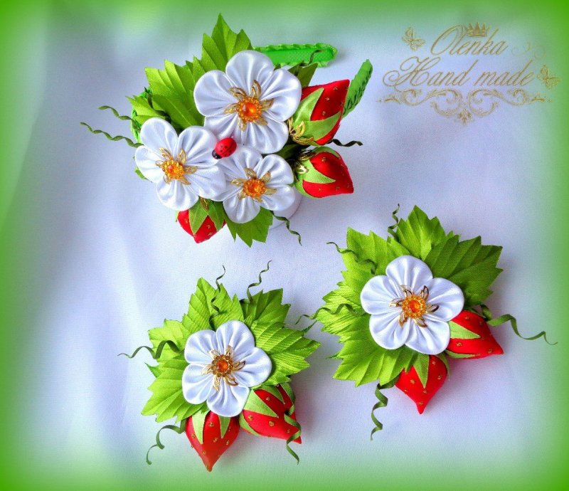 Канзаши из ленты