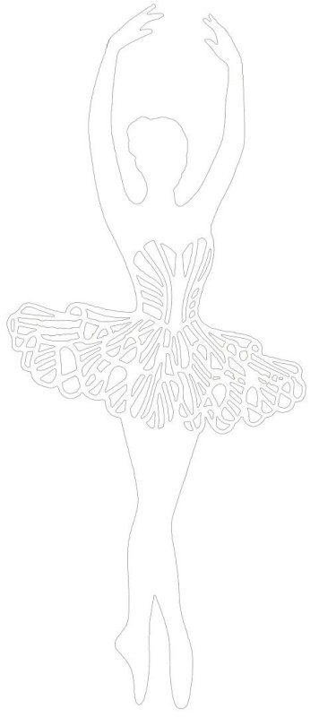 Вытынанки балерины