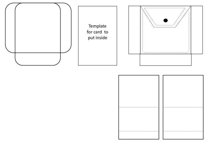 Выкройки конвертов для лэпбука