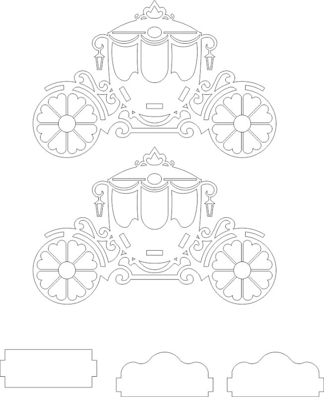 Развертка карета