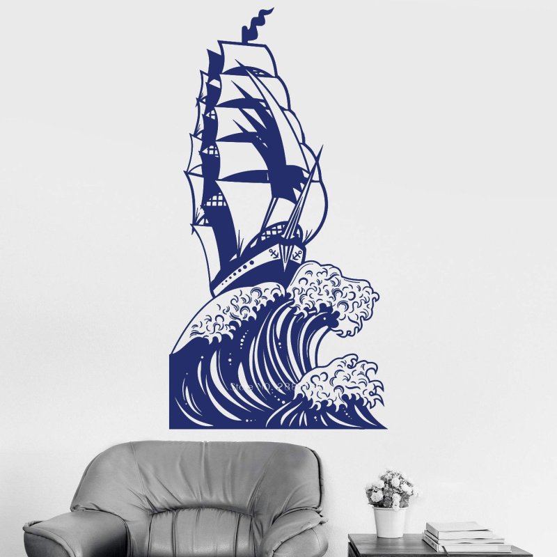 Парусник на стену декор