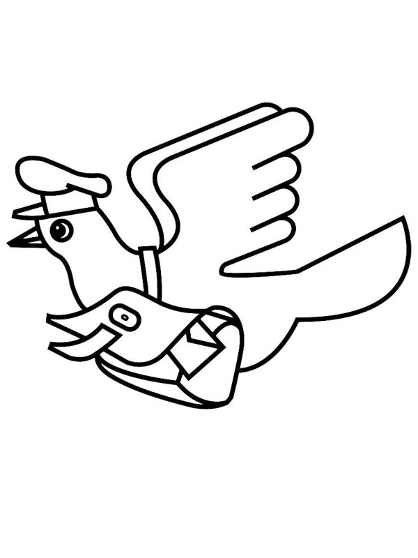 Почтовый голубь для детей