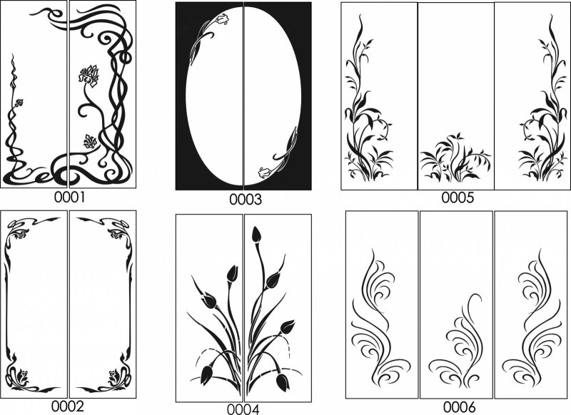 Трафаретные узоры на мебели