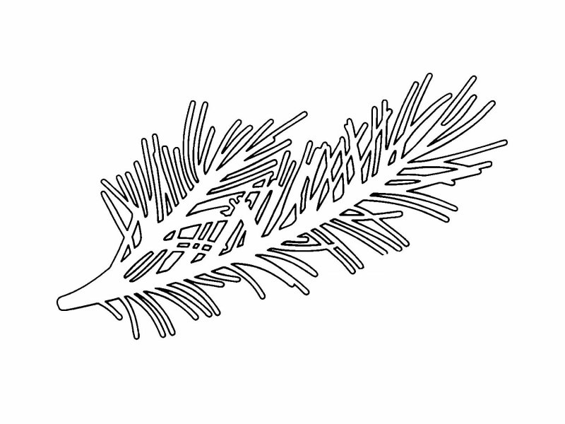 Новогодние украшения на окна ветки