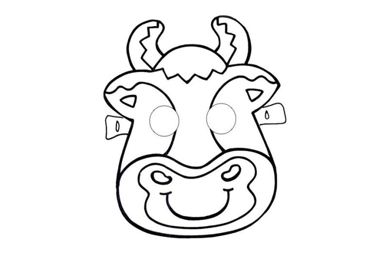 Маска быка своими руками из бумаги