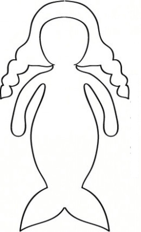 Кукла контур для детей
