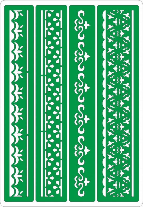 Трафаретный бордюр