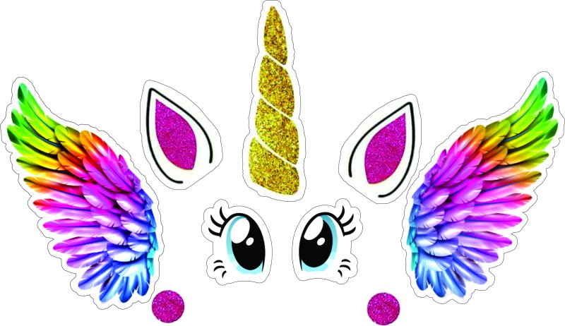 Глаза единорога для печати