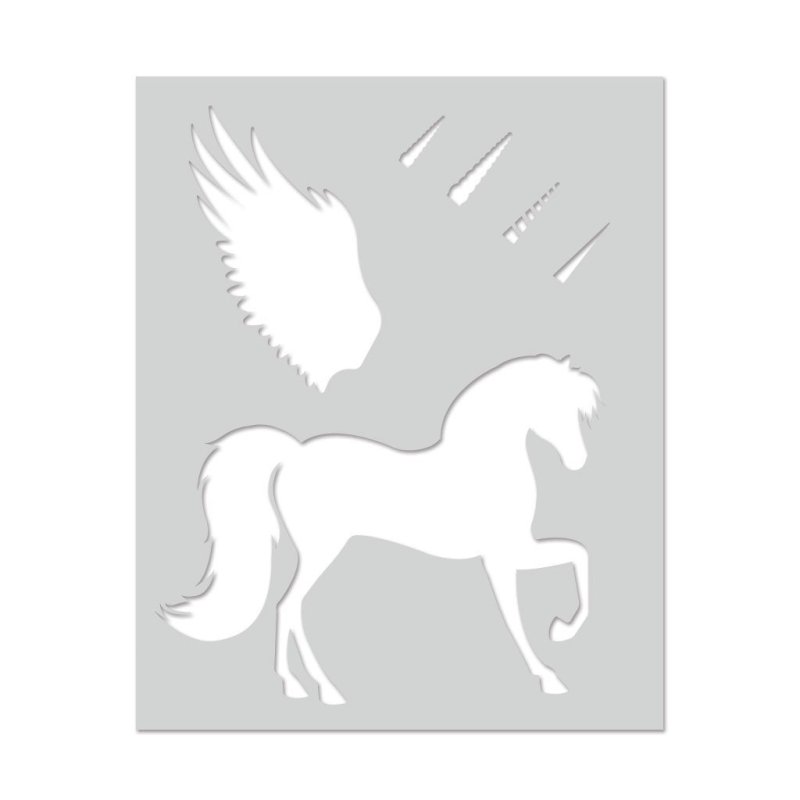 Единорог для вырезания из бумаги