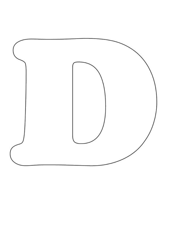 Трафарет букв для вырезания