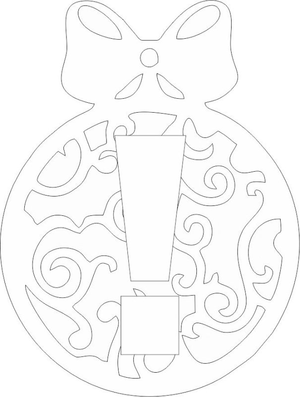 Трафарет "новогодний"