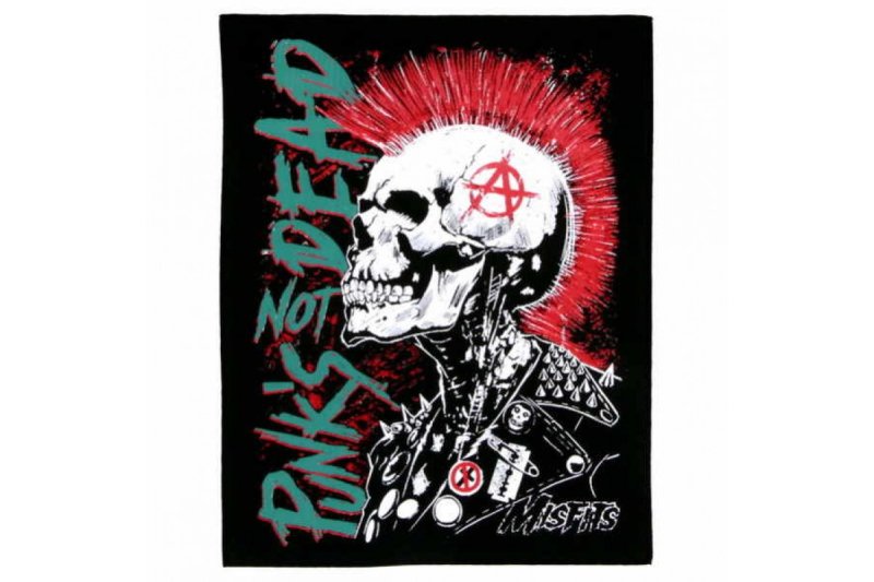 Нашивка панк нот дед