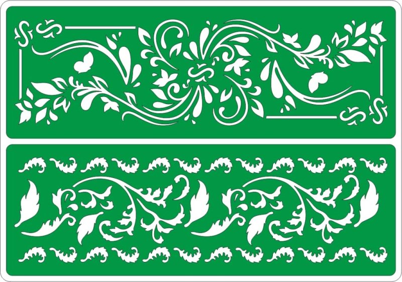 Узор бордюр для трафарета