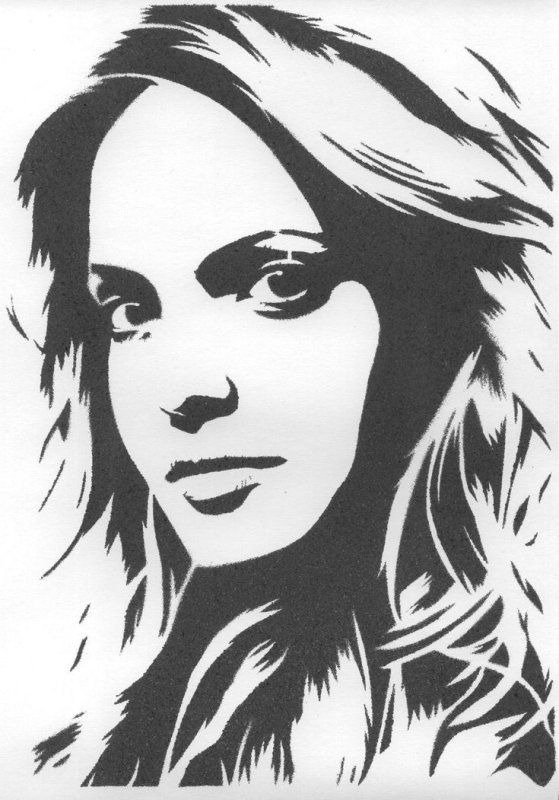 Трафаретный портрет