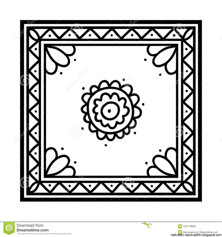 Легкий рисунок ковра