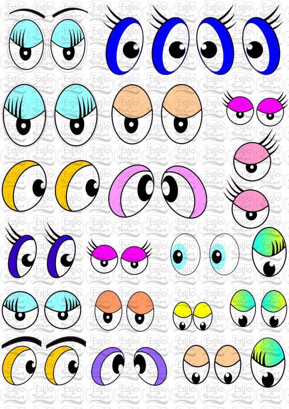 Веселые глазки для поделок