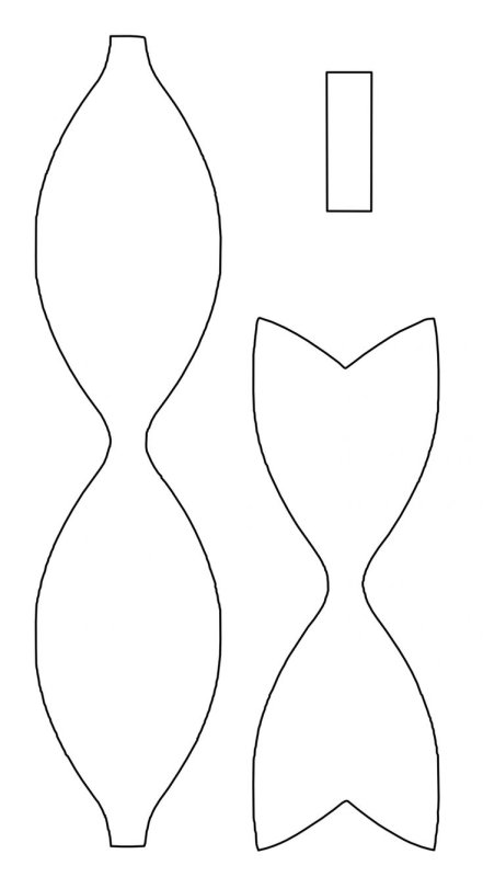 Выкройка бантика