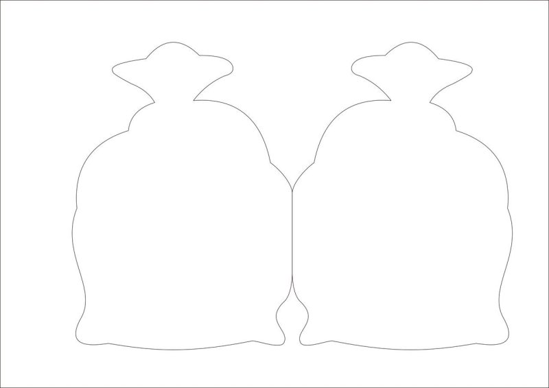 Шаблон мешка для аппликации