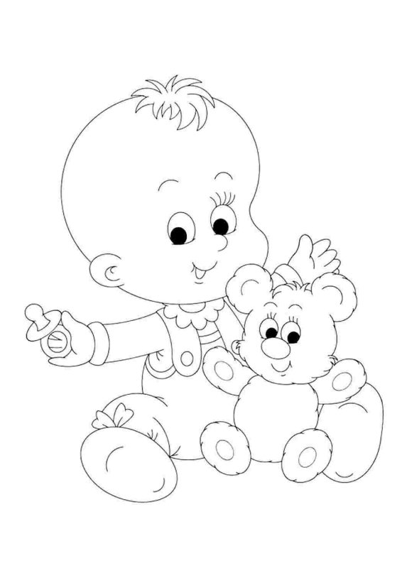 Раскраски для малышей