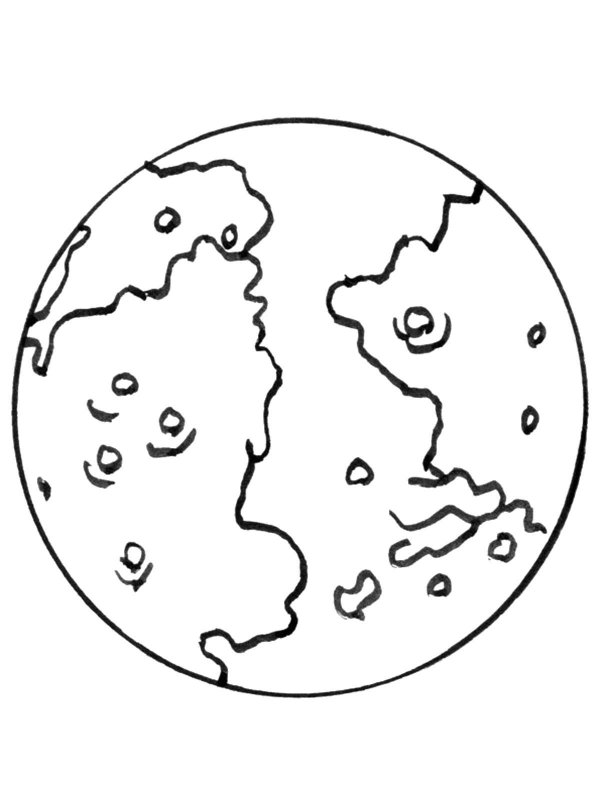 Трафарет планеты