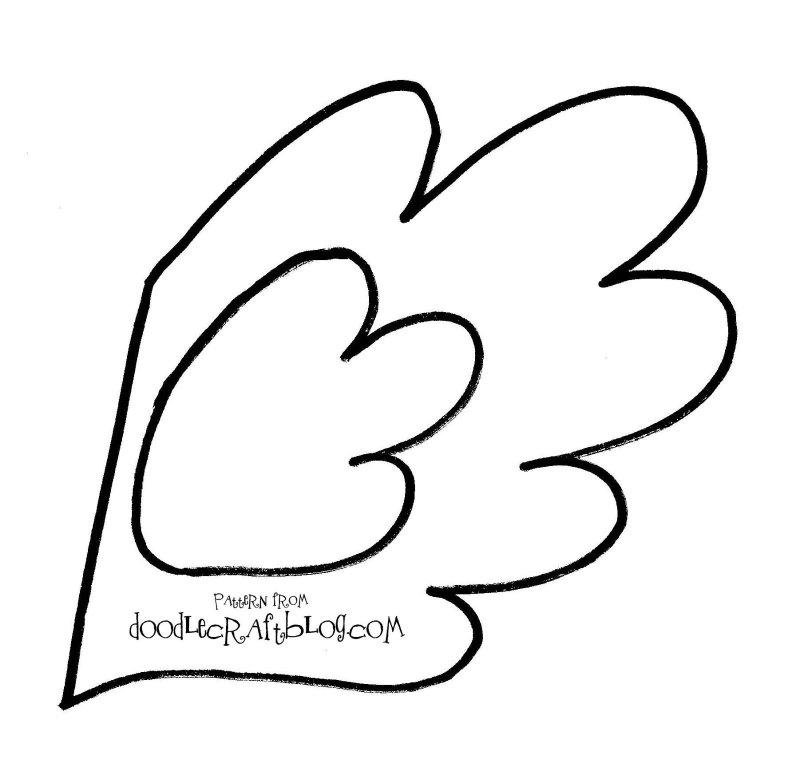 Крылья шаблон