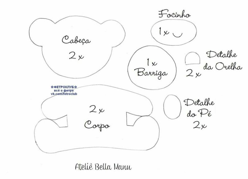 Выкройки из фетра