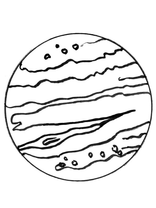 Планета Юпитер раскраска