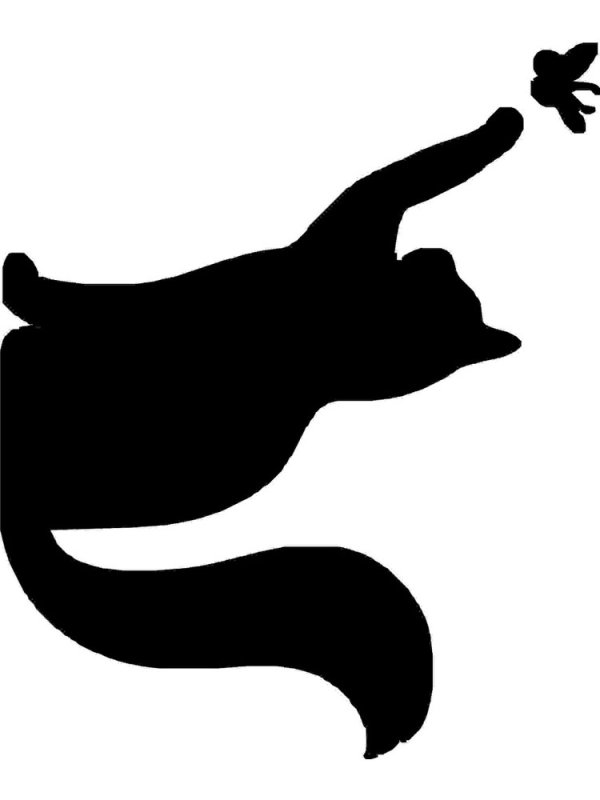 Силуэт кошки