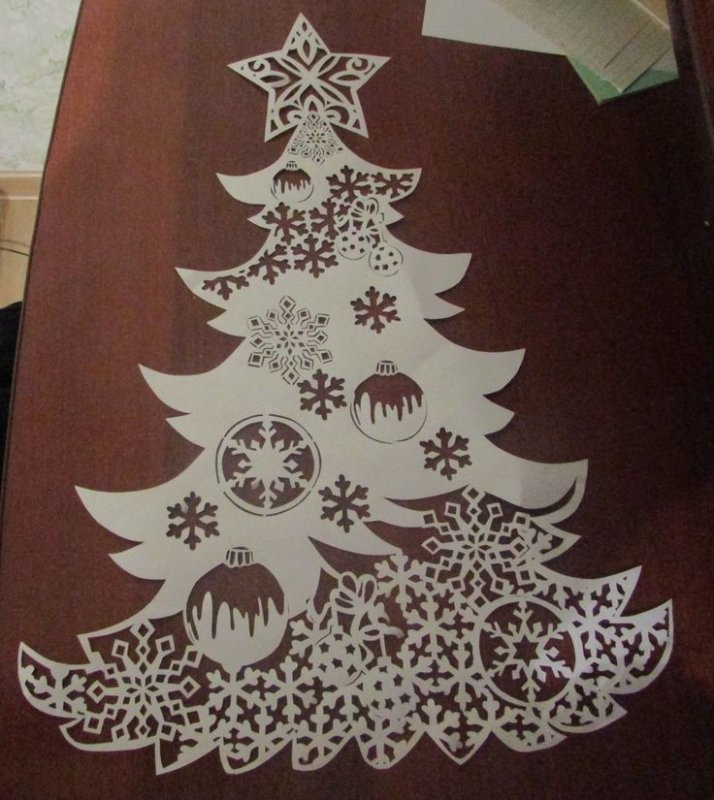 Вытынанки елка