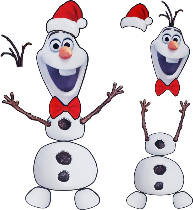 Снеговик на дверь печать