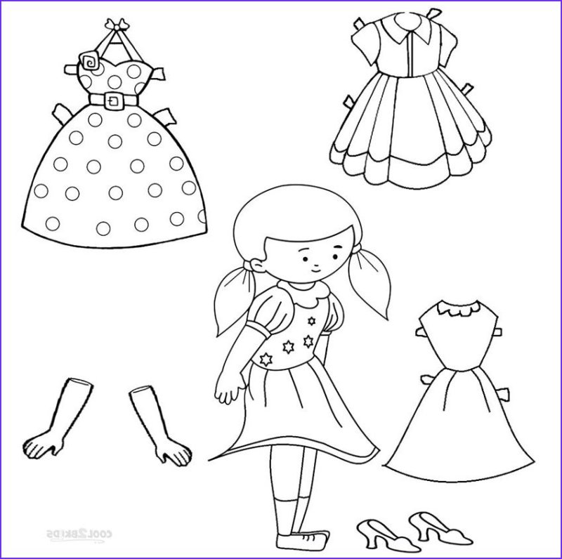 Раскраска куколка