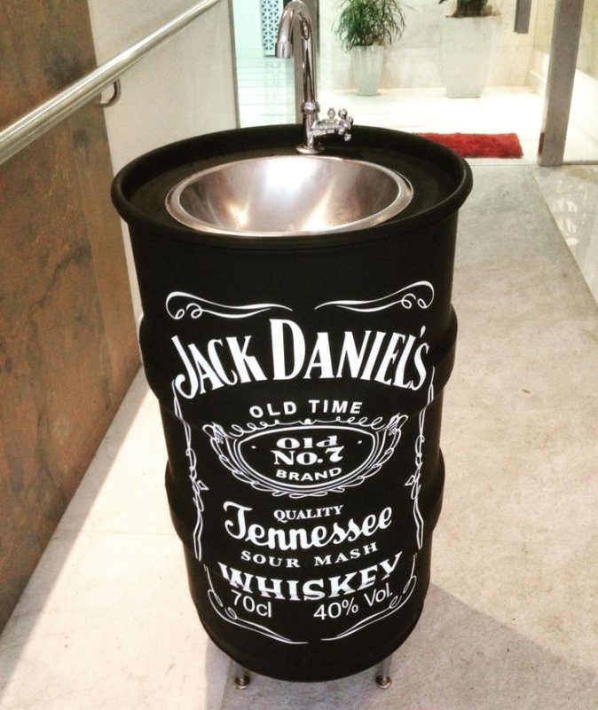 Раковина бочка Джек Дэниэлс