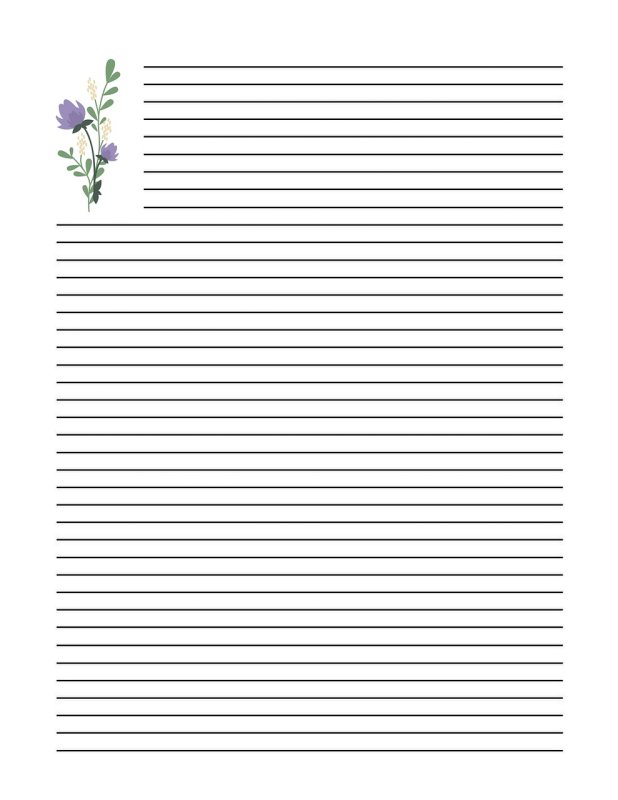 Линованный листок а4