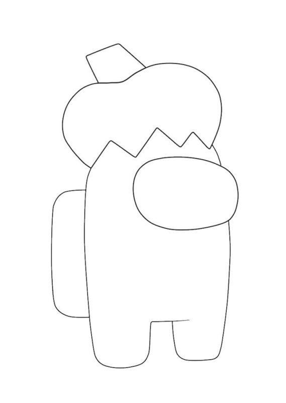 Разукрашка амонг АС