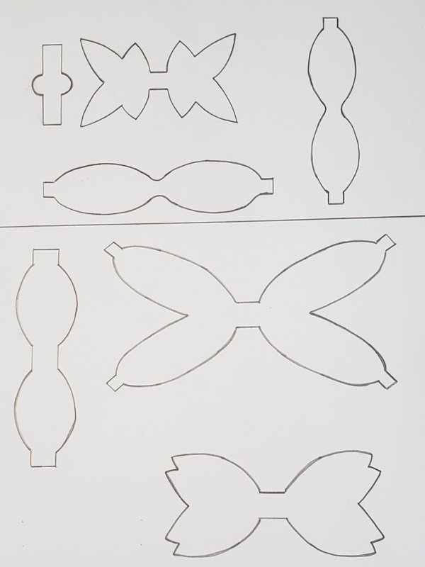 Схемы бантиков из фоамирана