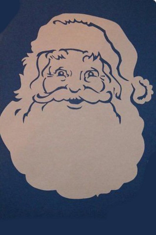 Вытынанка дед Мороз