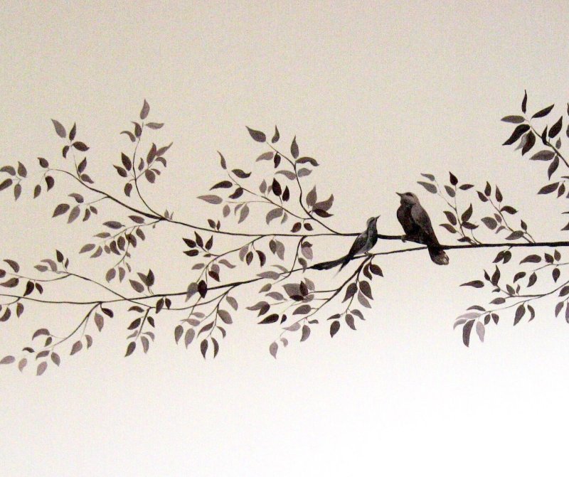 Трафареты птиц для декора