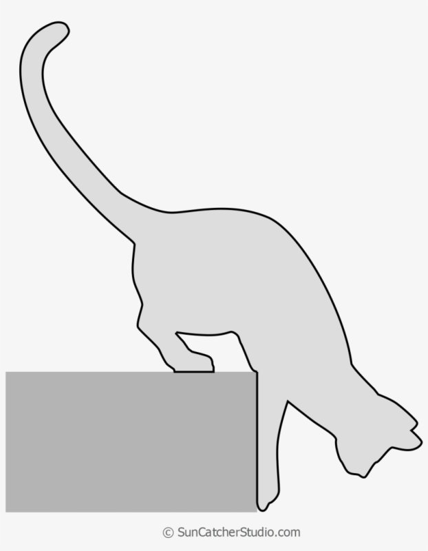 Трафарет кошки