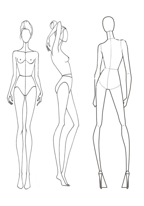 Эскиз женской фигуры