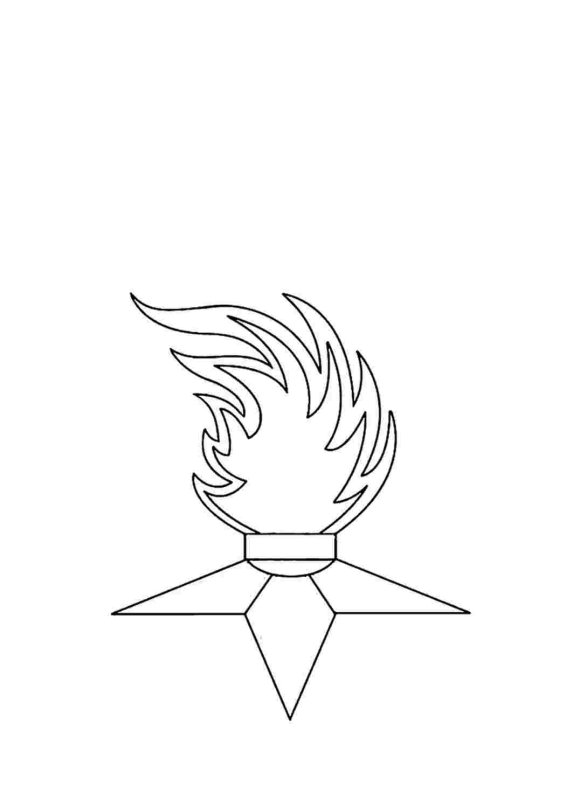 Рисунок огня для срисовки