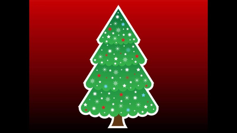 Новогодняя елочка цветная