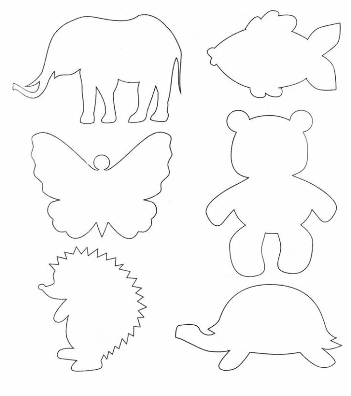 Шаблоны животных для рисования
