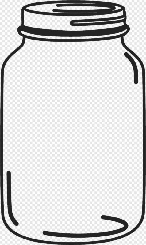 Трафарет банки для рисования