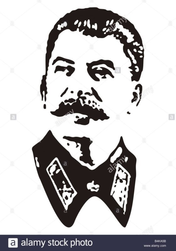 Сталин портрет трафаретный