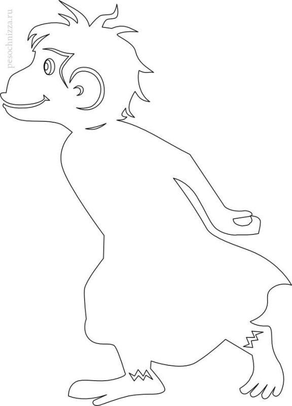 Обезьянки вытынанки