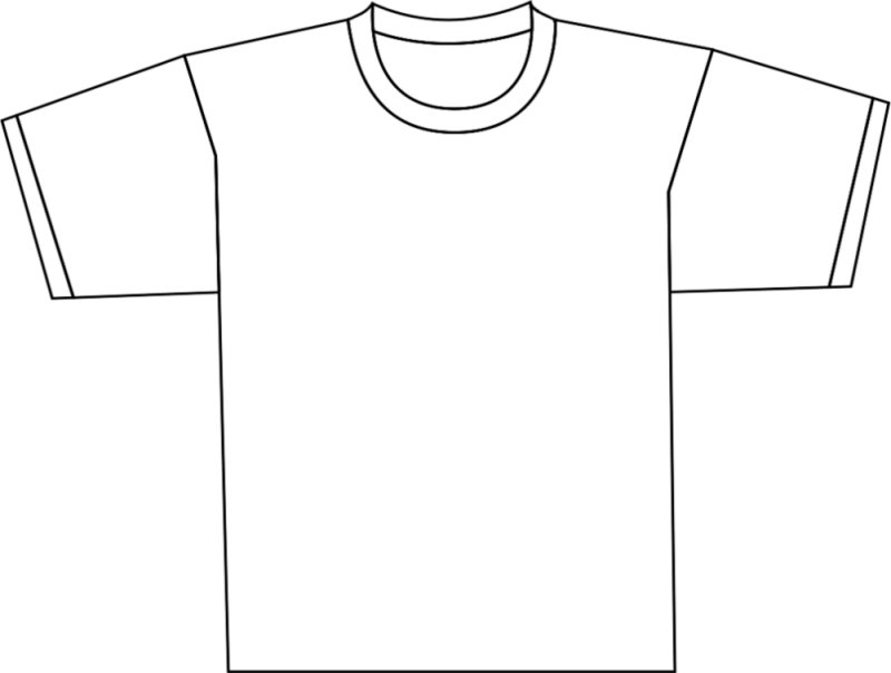 Рубашка раскраска для детей